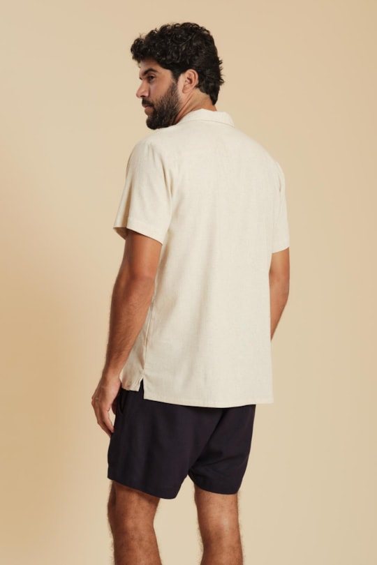 Imagem do produto Camisa Manga Curta Linho Liso