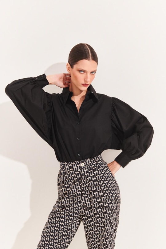 Imagem do produto Camisa Manga Franzida Carine