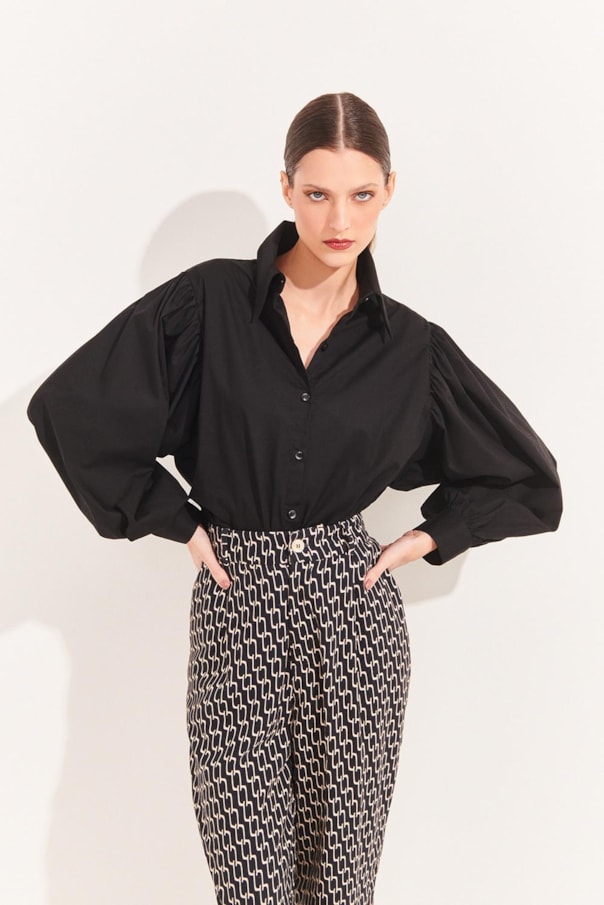 Camisa Manga Franzida Carine