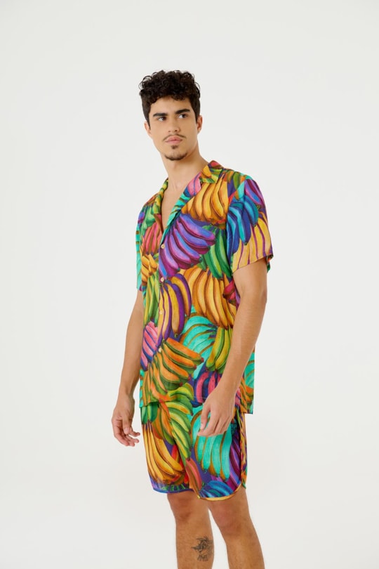 Imagem do produto Camisa Masculina Free Banana Pop