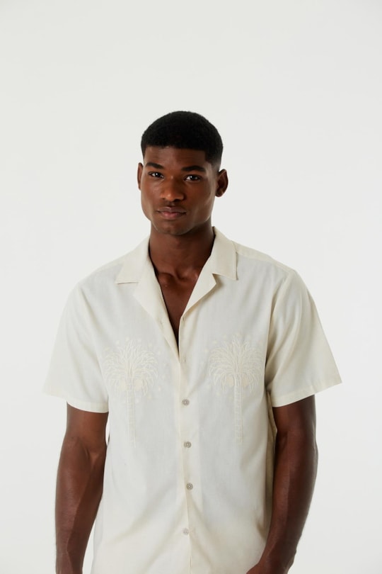 Imagem do produto Camisa Masculina Free Bordado Coqueiro