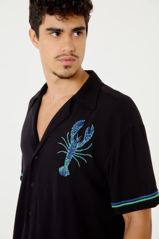 Imagem do produto Camisa Mc Surf Bordado Lagostim