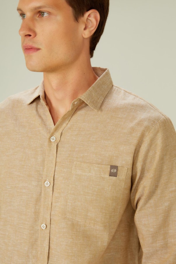 Camisa Ml Linho Pienza Zez