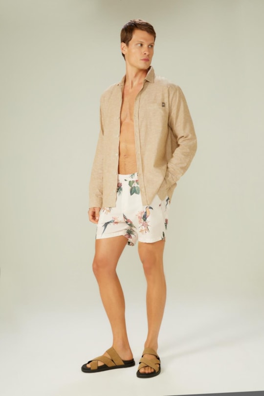 Camisa Ml Linho Pienza Zez