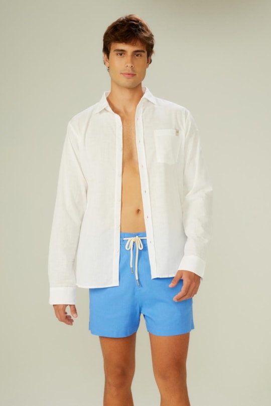 Camisa Ml Linho Pienza Zez