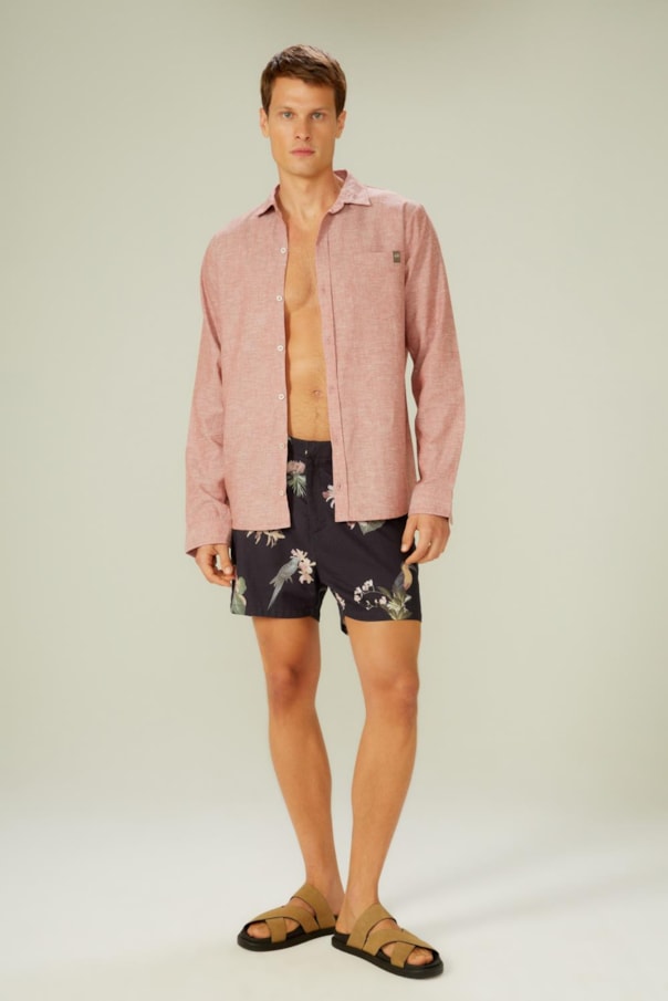 Camisa Ml Linho Pienza Zez