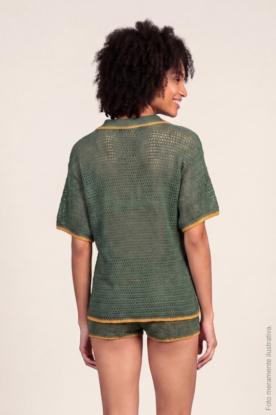 Imagem do produto Camisa Polo Over Crochet Br