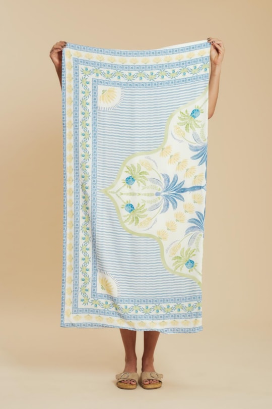 Imagem do produto Canga Kimono Azulejo Tropical