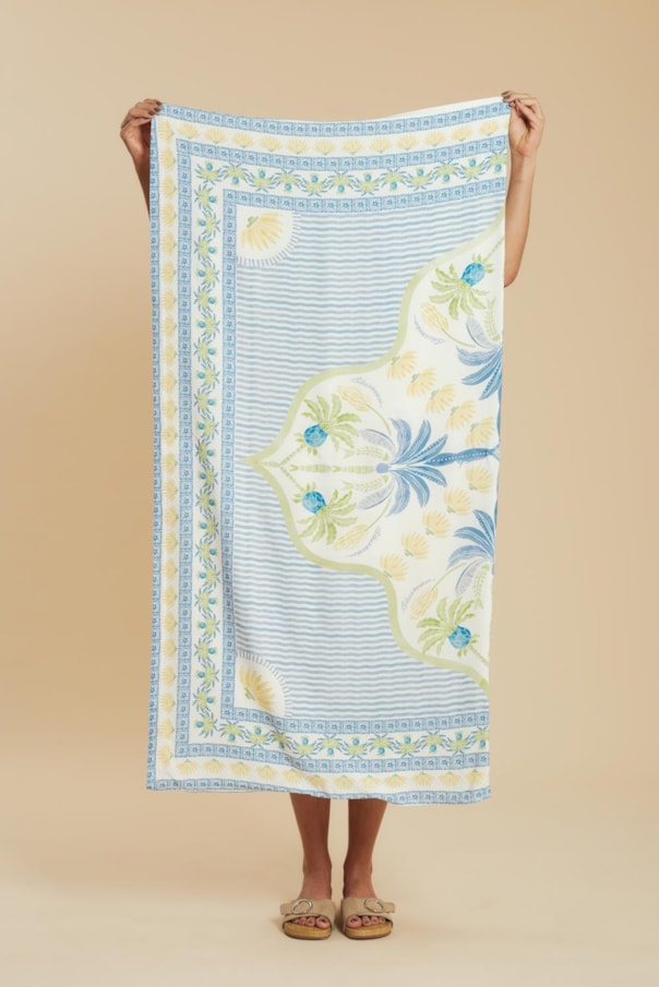 Canga Kimono Azulejo Tropical