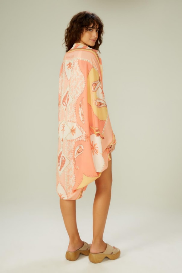 Canga Kimono Loc Florest Salmão