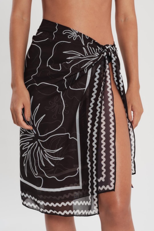 Imagem do produto Canga Pareo Hibiscos