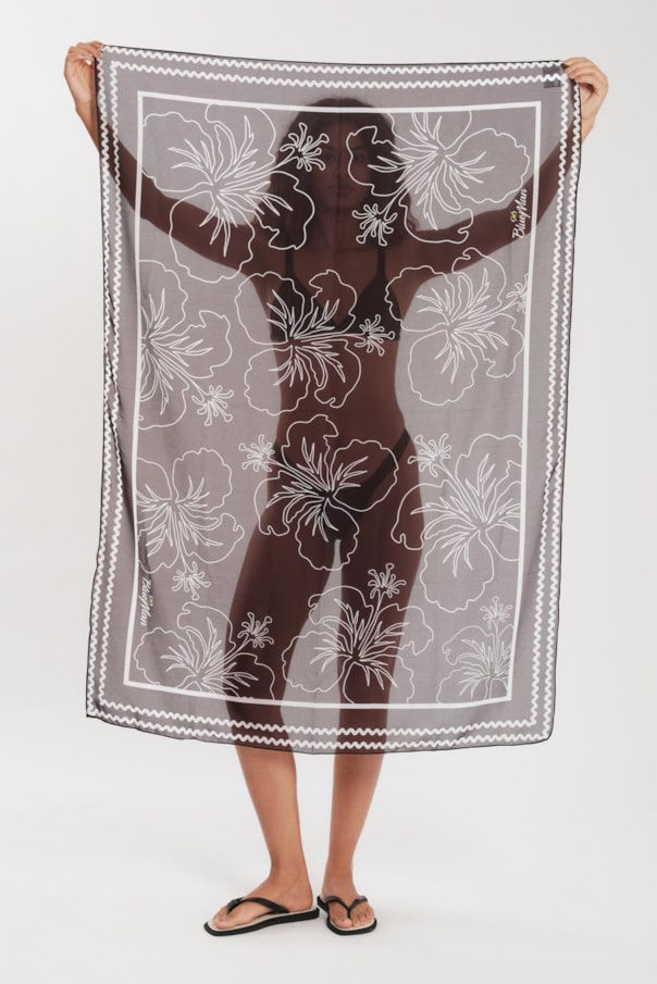 Canga Pareo Hibiscos