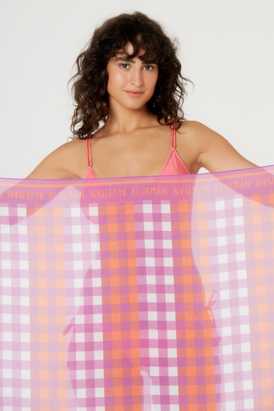 Imagem do produto Canga Pareo Vichy Orange