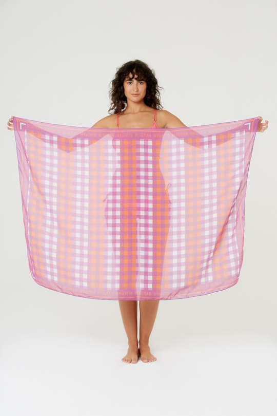 Imagem do produto Canga Pareo Vichy Orange