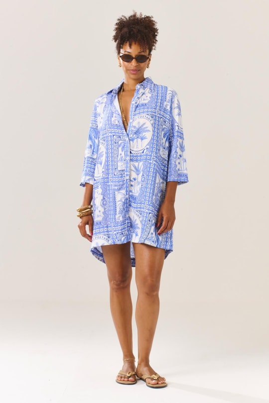 Chemise Manga Curta Honolulu