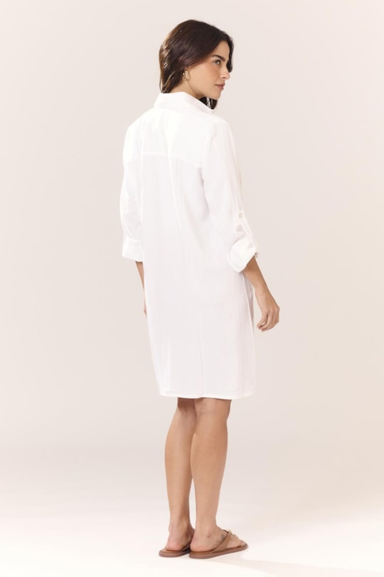 Imagem do produto Chemise Manga Longa Bordado Rechilieu