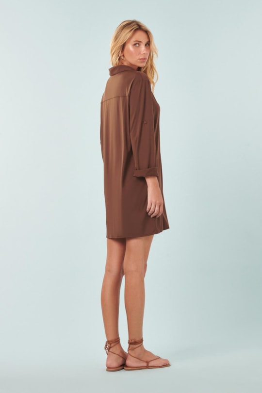 Chemise Manga Longa  Fluity Liso