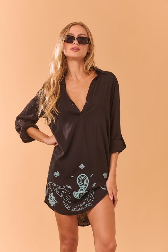 Imagem do produto Chemise Viagem Bordado Renda Abacaxique