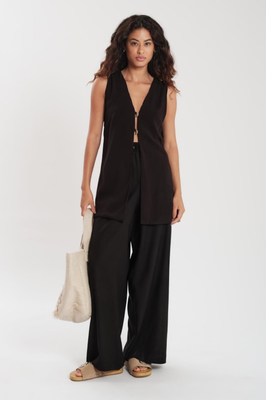 Imagem do produto Colete Alongado Botoes Liso