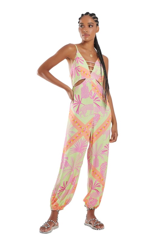 Imagem do produto Jardineira Macacao Aladin Tiras Energia