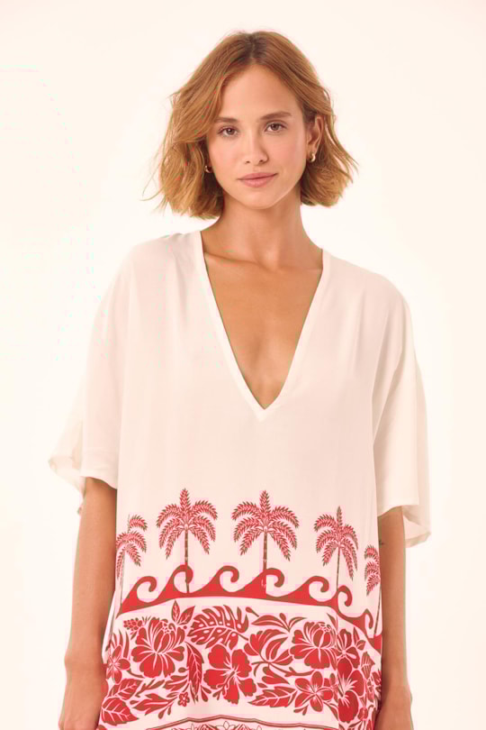 Imagem do produto Kaftan Curto Barrado Paraiso