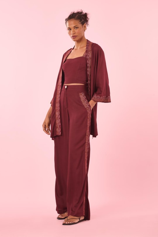 Imagem do produto Kimono Blusa Jade Bordado Lanai