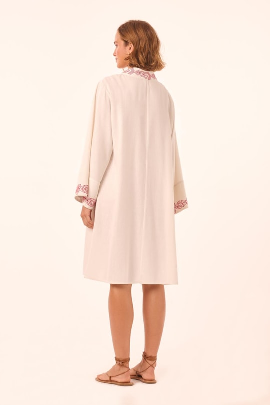 Imagem do produto Kimono Blusa Longa Bordado Lilo