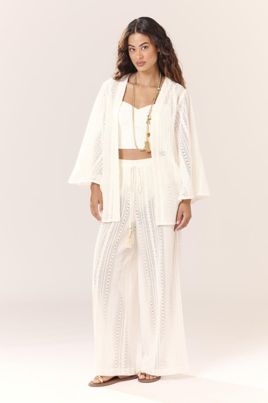 Imagem do produto Kimono Crochet Gal Liso