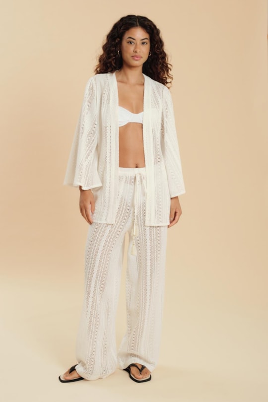 Imagem do produto Kimono Crochet Gal Liso