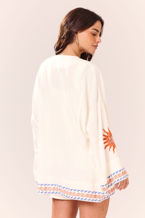 Kimono Faixa Bordado Nalu