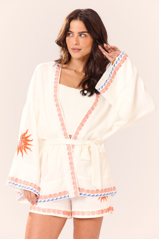 Imagem do produto Kimono Faixa Bordado Nalu