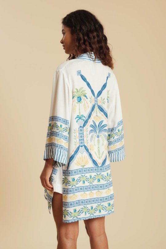 Imagem do produto Kimono Jade Loc Azulejo Tropical