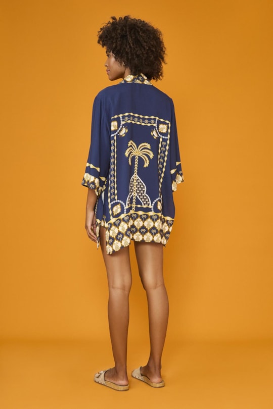 Imagem do produto Kimono Localizado Ceu Abacaxi