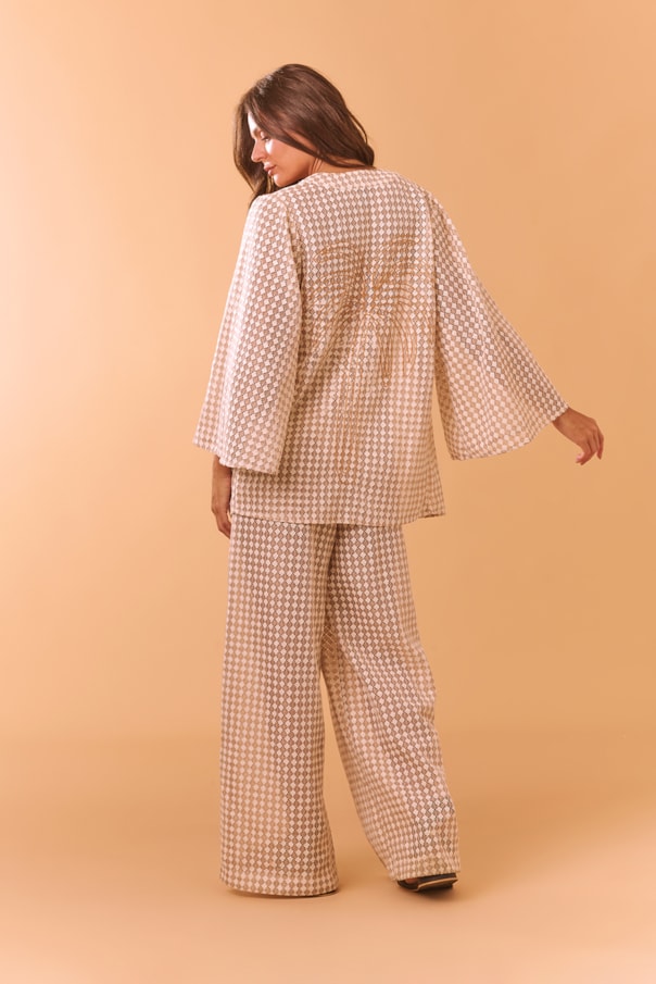 Kimono Roatan Bordado Corda