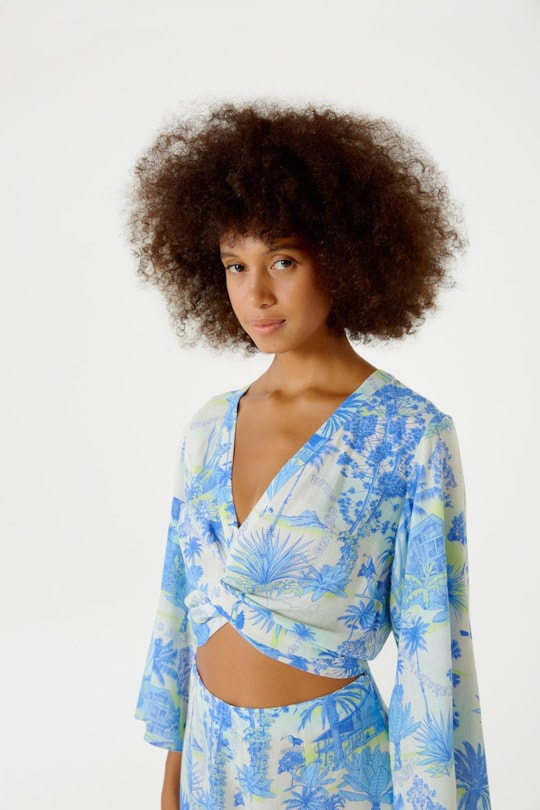 Imagem do produto Macaquinho Estampa Transpasse Maua