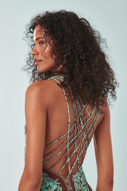 Imagem do produto Maio Capri Barrado Paraiso Verde