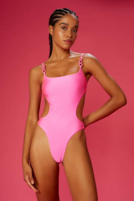 Maio Decote Quadrado Corrente