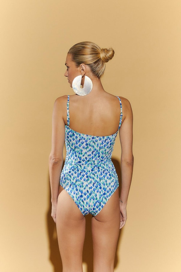 Maio Franzido Lateral Estampa Piton