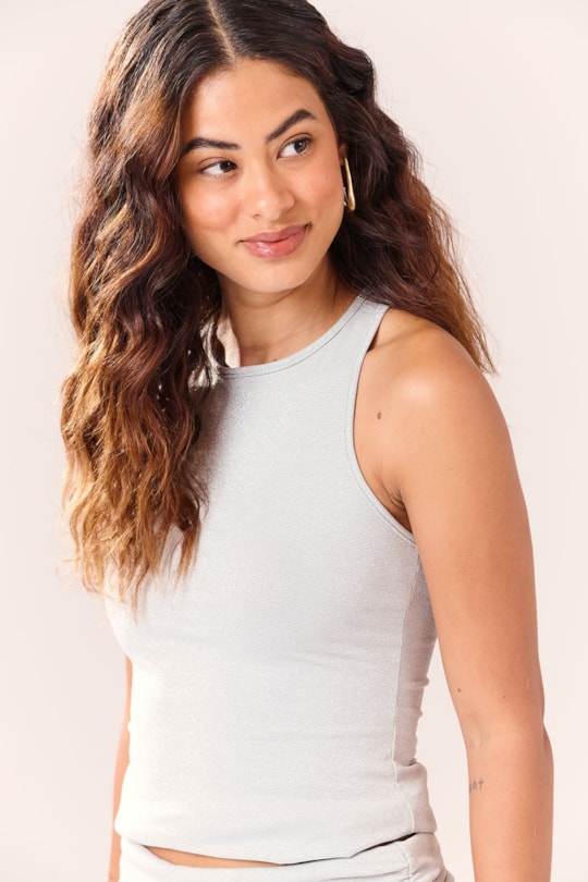 Imagem do produto Regata Canelado Lurex