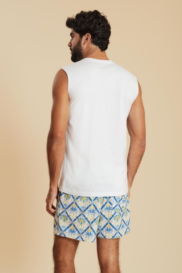 Regata Palm Blue Liso