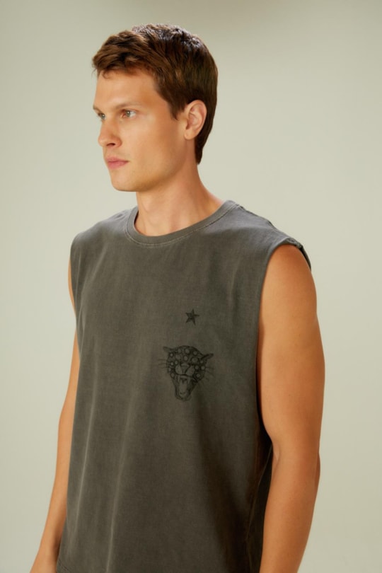 Imagem do produto Regata Silk Onça