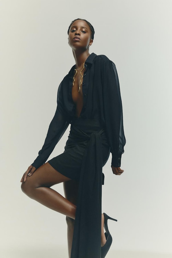 Saia Amarracao Linho Lina