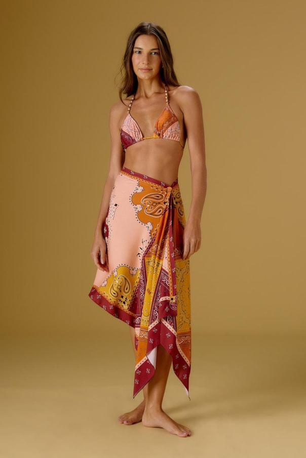 Saia Canga Bandana Blush