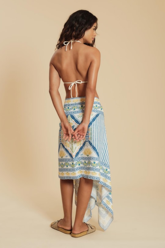 Imagem do produto Saia Canga Loc Azulejo