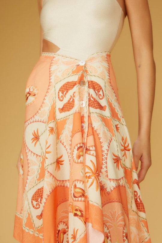 Imagem do produto Saia Canga Loc Florest Salmao