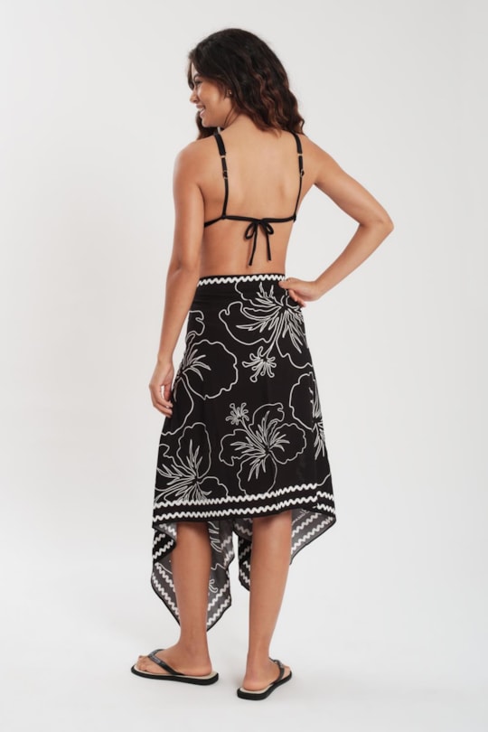 Saia Canga Localizado Hibisco