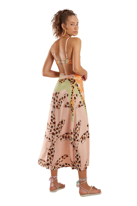 Imagem do produto Saia Cropped Transpassada Caiada