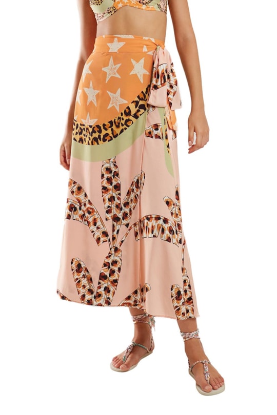 Imagem do produto Saia Cropped Transpassada Caiada