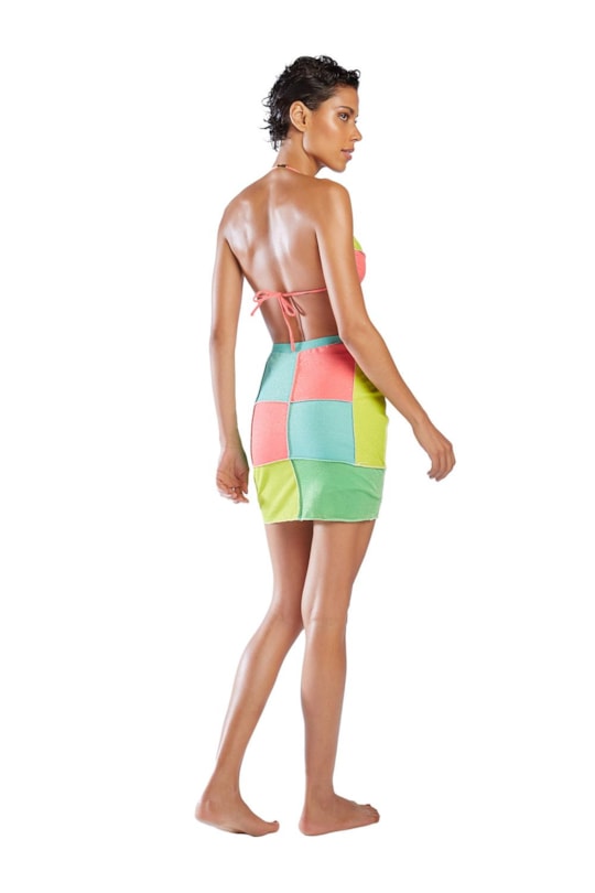 Imagem do produto Saia Curta Patch Lurex