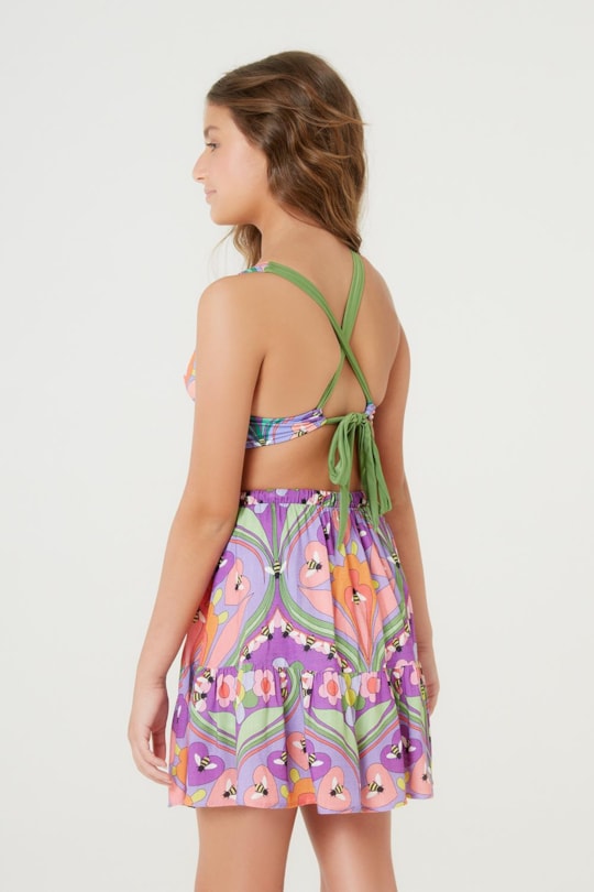 Saia Evase Curta Apiculae (Teen)